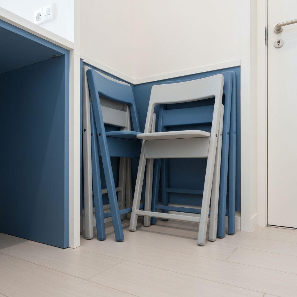 Chaises pliables pour optimiser l'espace