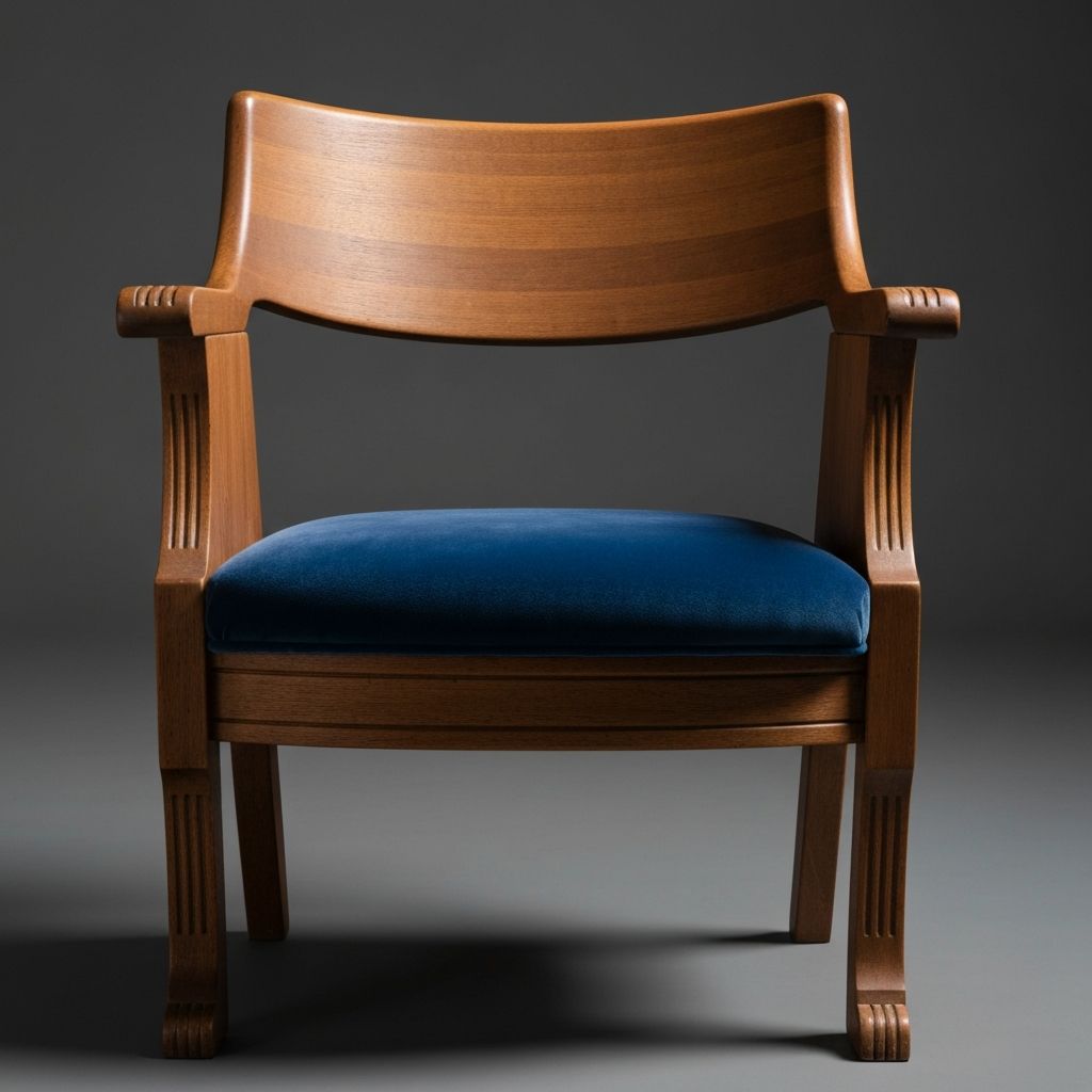 Chaise théâtre vue de face